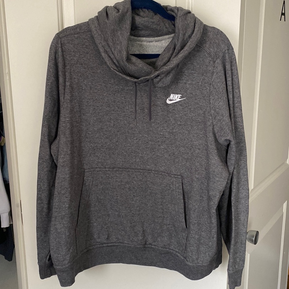Nike Dark Gray Scrunch Neck Hoodie